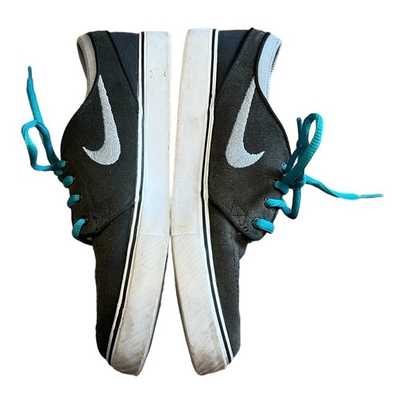 Nike Stefan Janoski gray and teal skateboarding sneaker - Picture 4 of 8